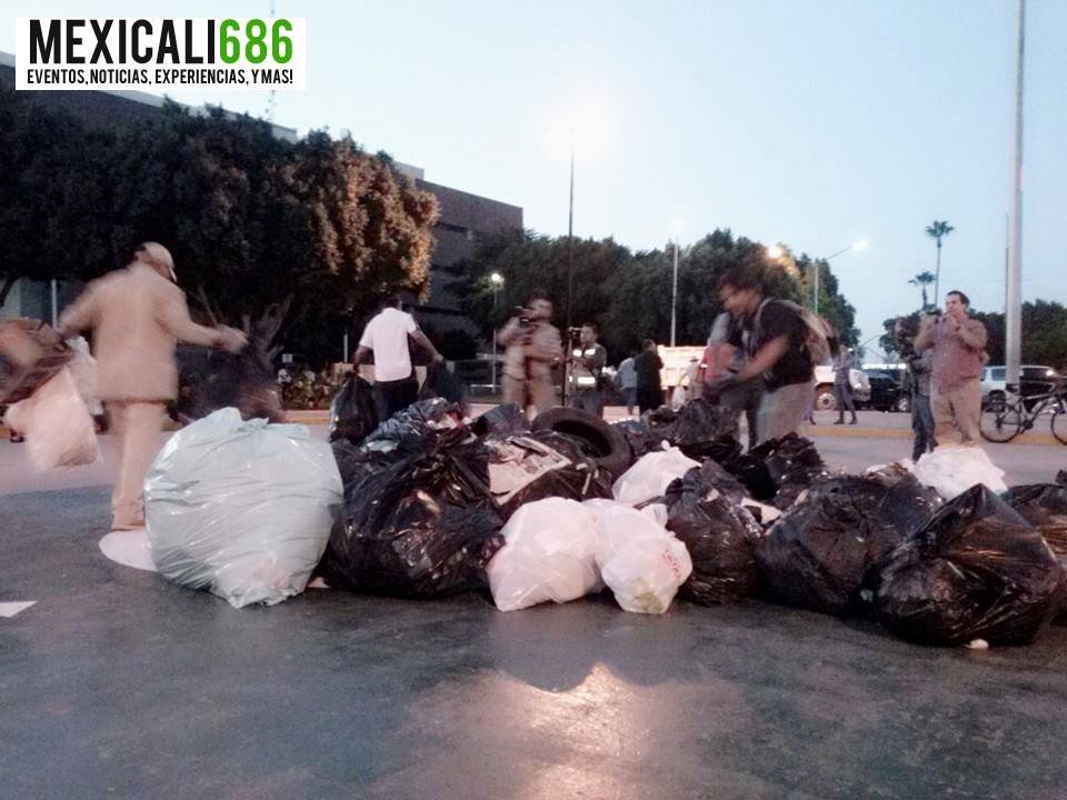 protesta mexicali basura