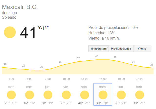 calor mexicali