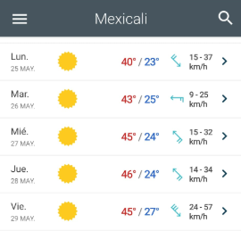 temperatura mexicali clima