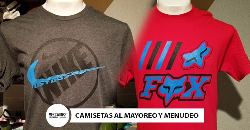 Camisetas al Mayoreo o Menudeo en Mexicali