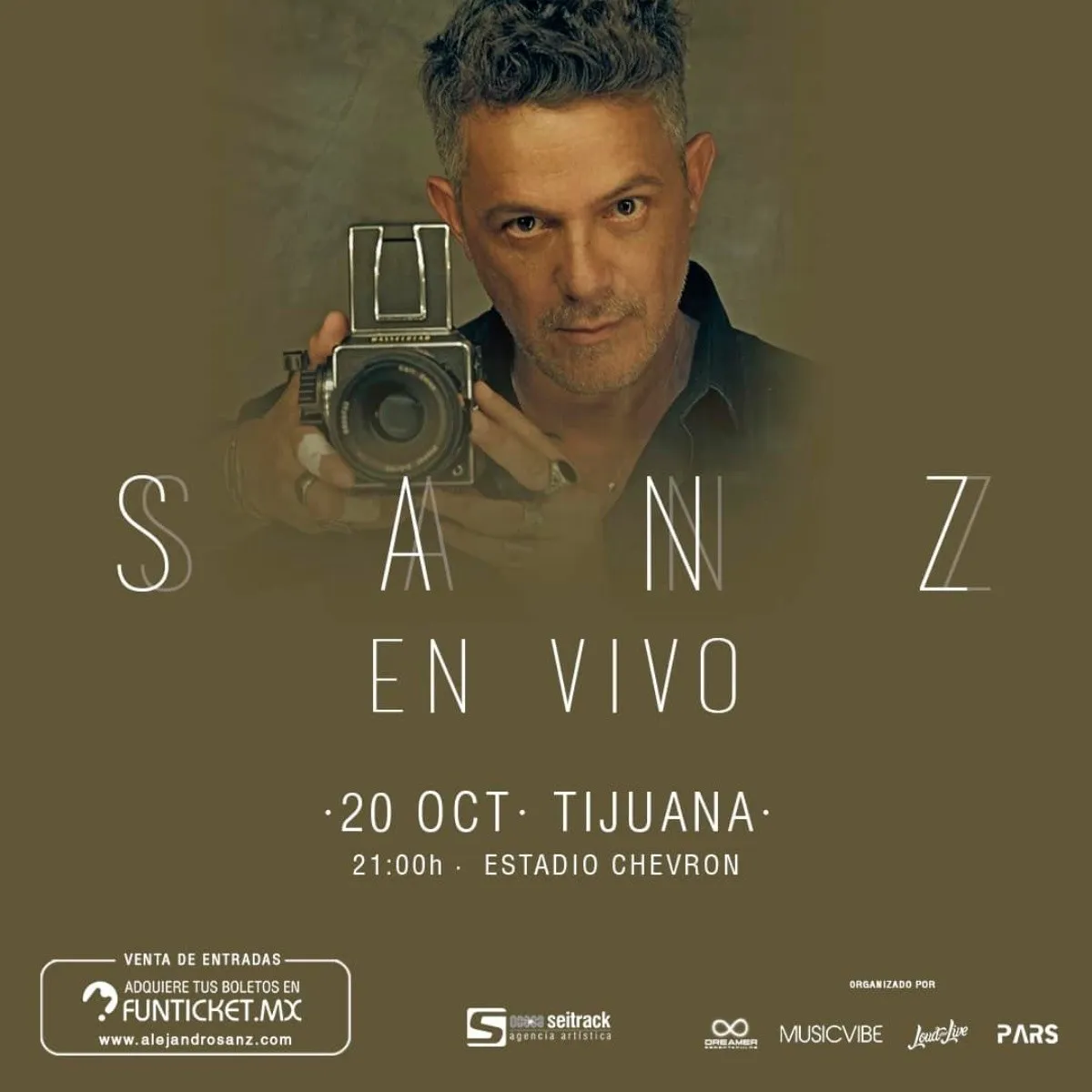 Alejandro Sanz anuncia presentación en Tijuana